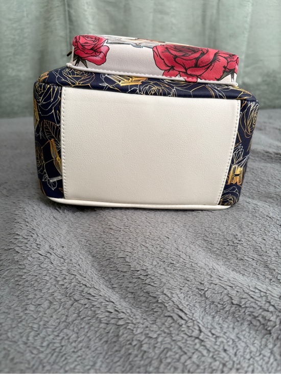 Loungefly Disney Beauty and the Beast Mini Backpack - Navy & Cream & Yellow main image 2